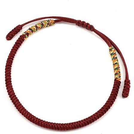 Håndlavede armbånd med held og lykke, flettede snørebåndsarmbånd, justerbar rebcharmarmbånd til kvinder, mænd, bedste ven, par