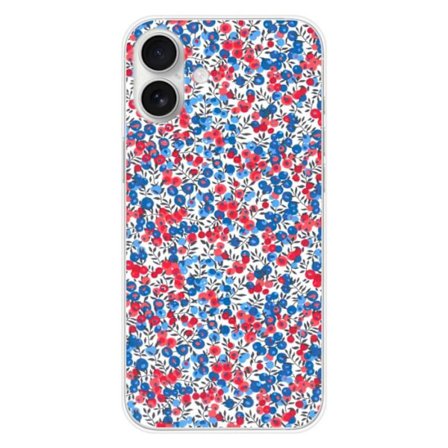 Tryckt silikonfodral kompatibelt Apple iPhone 16 Plus Liberty Wiltshire Blue