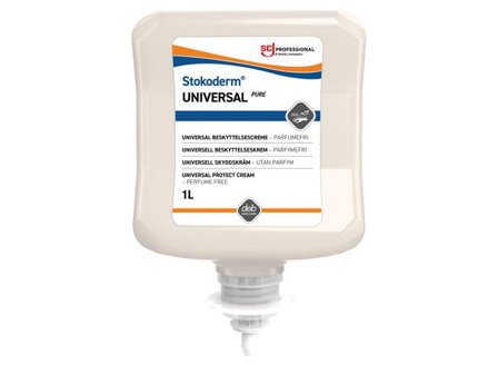 Deb Hudskyddskräm Stokoderm Universal 1L - Lyreco - Städ och hygien - Tvål och hygien - Hygiensystem - Deb