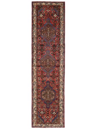 Medallion Piccolo Hamadan Tappeto 80X308 Lana, In Stile Classico