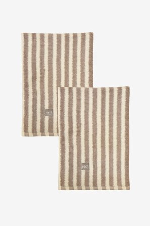 Redlunds - Brighton frotté 50x70 2-pak - Beige - Håndklæder - 50X70 - Fra Homeroom