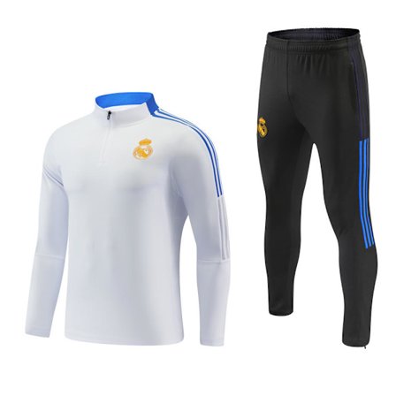 Høst og vinter Real Madrid høstklær halv glidelås lang ermet fotballtreningsdrakt voksen sportsklær utseende drakt