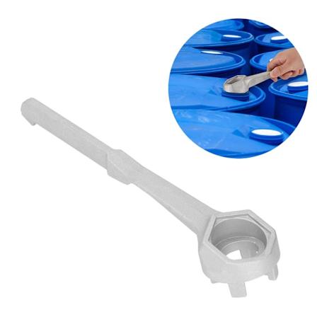 Trommeløkkel i aluminium, 27 cm lang, for åpning av lokk, for 10, 15, 20, 30, 55 gallon