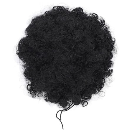 Puff Kort Krøllete Hårknute Hestehale Forlengelse for Kvinner