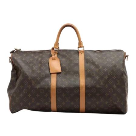 Louis Vuitton Vintage, Pre-owned Coated canvas travel-bags Bruin, unisex, Maat:ONE Size
