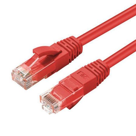 MicroConnect Nettverkskabel - RJ-45 (hann) til RJ-45 (hann) - 3 m - UTP - CAT 5e - rød