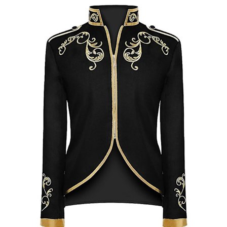 Miesten hovimuodin prinssiunivormu kultakirjailtu puvuntakki