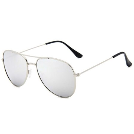 Solbriller pilot dæmning sølv spejl glas
