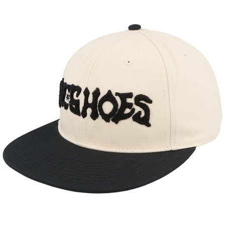 DC - Beige snapback Casquette - Mosh Pit Lily White/Black Strapback @ Hatstore