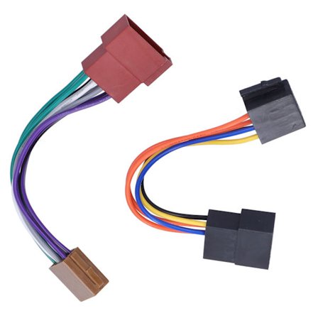 Bil ISO Radio Ledningsnet Adapter Stik Stereo CD-afspiller Kabel Passer til Cabrio/Euro Van