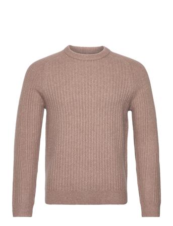Millerson Designers Knitwear Round Necks Beige Reiss