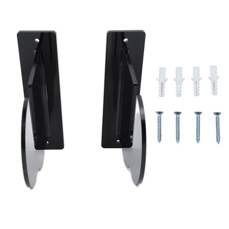 2. Skeittilaudan seinäteline akryylinen vaakasuora teline longboard lumilautailuun musta