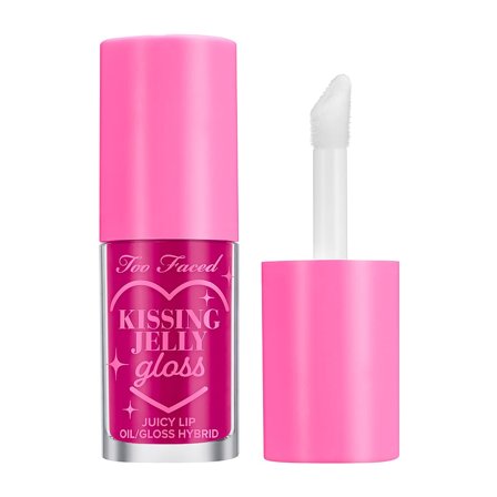 Too Faced Kissing Jelly Lip Gloss Raspberry, Makeup, Læber, Lipgloss