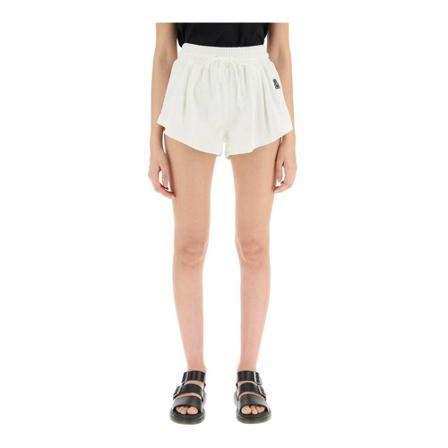 Msgm, Denim Shorts Wit, Dames, Maat:M,Cotton
