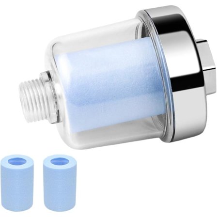 Brusesi, 1/2 tommer Anti-kalkfilter med 3 udskiftelige Blå filtre