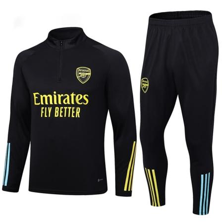 23-24 Arsenal Svarte Barn Langærmet Jersey Treningsdrakt 12# 12#