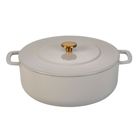 Combekk Valurautapata kannella 28 cm/5,3 litraa, hiekka