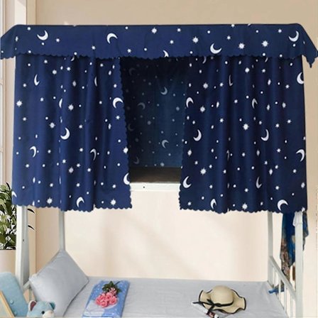 Övre Våningssäng Gardin, Sovsal Integritet för Gardin College Student (Mörkblå)