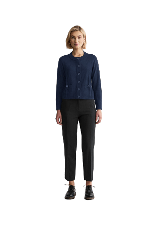 Newhouse Merinoullscardigan Sarah Tröjor Dam Blå L