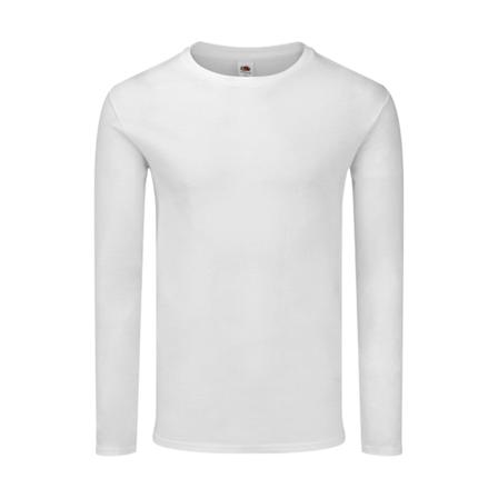 Fruit Of The Loom Mens Iconic 150 Long-Sleeved T-Shirt XL Vit White XL