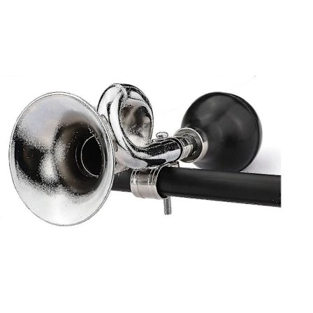 Bugelhorn, Retro Clown Horn, Barncykelhorn, Klassisk Vintage Twist Speaker Hooter Snigel Lufthorn Siren För Fordon Cyklar Golfbil (vit)