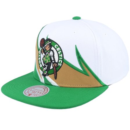Mitchell & Ness - NBA Weiss snapback Cap - Boston Celtics Waverunner White/Green Snapback @ Hatstore