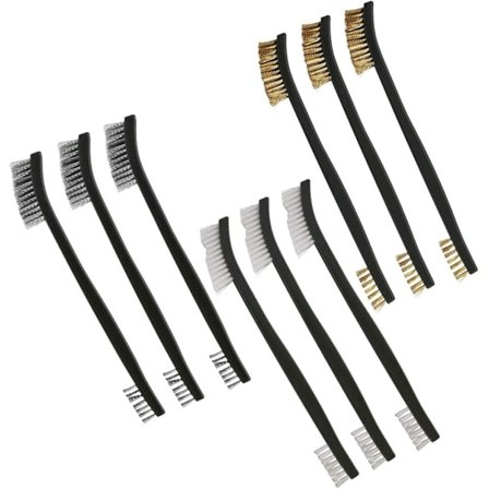 Mini Metallborstar för Rengöring av Svetsloppor, Rost och Damm, Liten Metallborste Är Tillverkad av Rostfritt Stål e