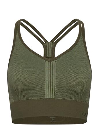 Seamless Sports Top Lingerie Bras & Tops Sports Bras - ALL Vihreä Casall