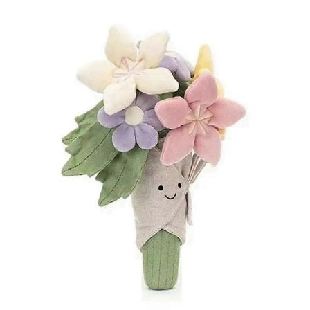 "Morsom Jelly Cat som holder tulipan i potte, plysjbukett, leketøy, jentegraduering, bryllupsgave, bursdagsgave, Valentinsdagsgave"