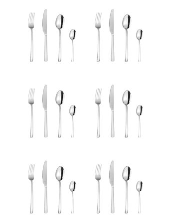 Amefa Pontis Cutleryset 24-Psc - Silver - ONE SIZE