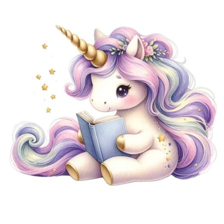 Poster med Enhörning A4