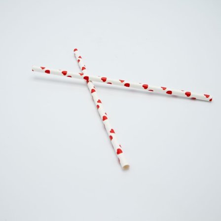 Papperssugrör hjärtan 25-pack