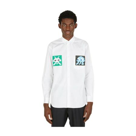 Comme des Garçons, Casual Shirts Wit, Heren, Maat:S