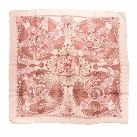 Hermès Vintage, Silky Scarves Roze, Dames, Maat:ONE Size