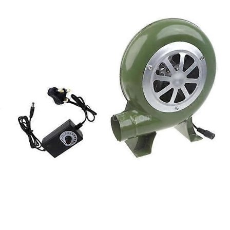 Elektrisk Blæser Grillblæser 100v 220v Egnet til Grill Mini Smedjer Blæser med Hastighedsadapter AC100-240V LGL