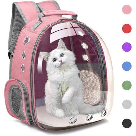 Katte Rygsæk Bæretaske Skum Tote, Lille Hunde Rygsæk Bæretaske til Små og Mellemstore Hunde og Katte Pink