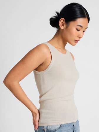 Kashmina - Kashmirtrøye "Tyra" - cream - Size M