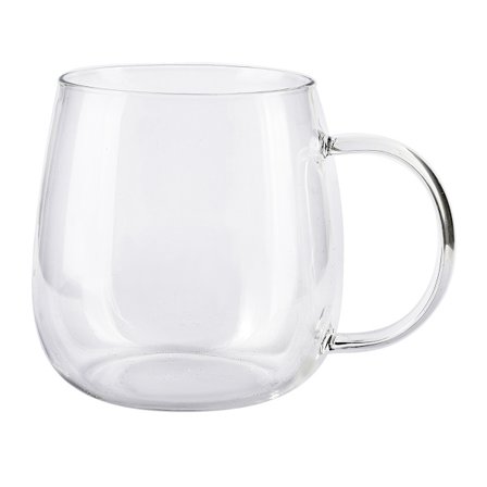 PETER CLEAR Kub 400 ml - Elegant Glasbecher för alla tillfällen