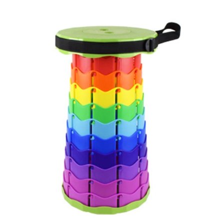 Foldbar teleskopisk skammel, maks. belastning 400 kg, egnet til voksne udendørs fiskeri, vandring, havearbejde, rejser, grill