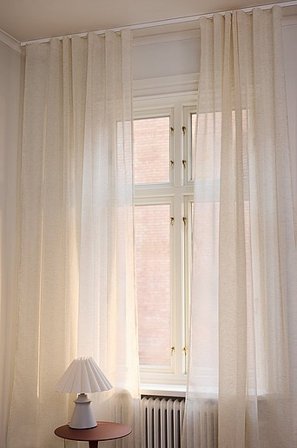 Jotex - Vorhang Mit Leinenstruktur Im 2er-pack Naturweiß - LIZZIE - Kaufe Leinengardinen bei Jotex