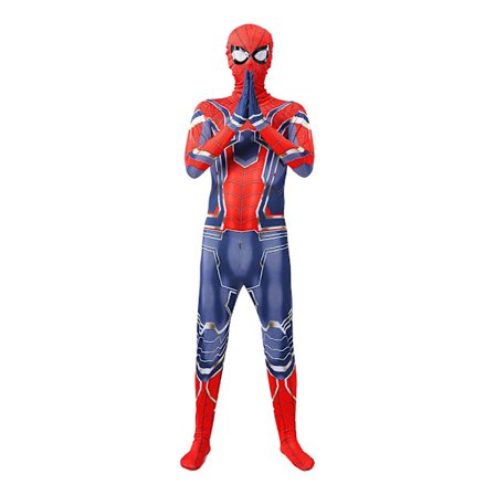 Halloween cos kostym barn jumpsuit huvudbonad kläder miles vuxen man gwine Spider tight man kläder