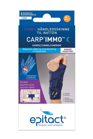Epitact Stabil Håndledsskinne Sort Venstre/S, Medicin & Pleje, Støttebind, Håndledsstøtte