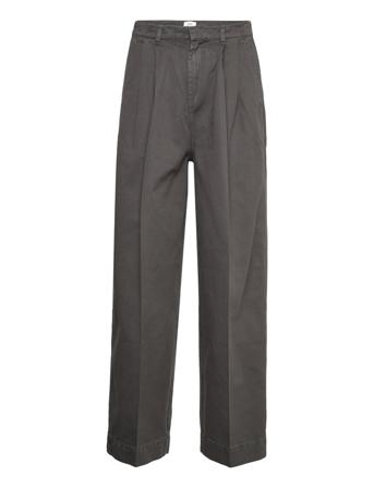 Twill Paria Pants Vide Bukser Grå Mads Nørgaard