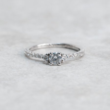 Förlovningsring Oleander, 18K Vitguld - Förlovning- och vigselringar