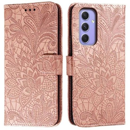 Samsung Galaxy S26 Plånboksfodral Konstläder Flip - Roséguld