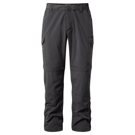 Craghoppers Men's Nosilife Convertible II Trousers Men hiking trousers Grey 32 Regular