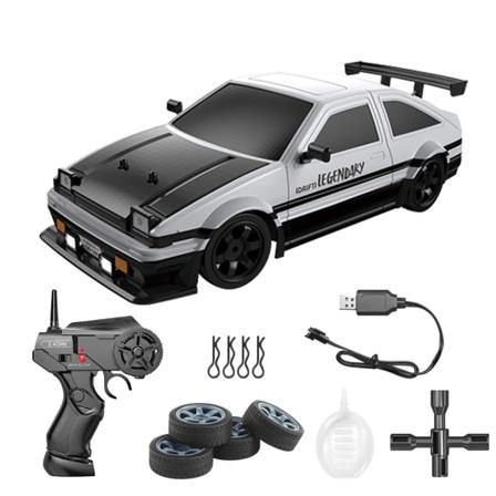 1/16 Fjernstyret Driftbil Hobby RC Legetøj 4X4 Model Racerbil med LED Lys Højgreb Dæk Børns Elektronisk Gave null - 16A03