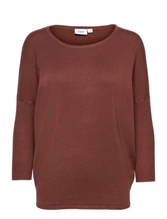 Milasz R-Neck Pullover Brown Saint Tropez