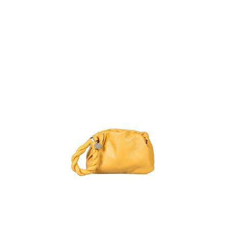 RED Valentino, Turnured Clutch Geel, Dames, Maat:ONE Size