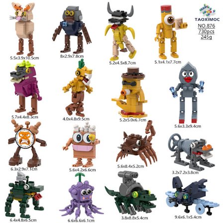 Brainrot Byggesæt - Samling af Byggefigurer